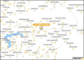 map of Hoesŏng-ni