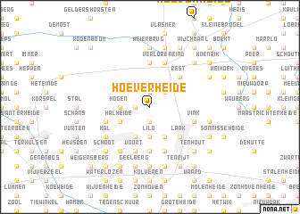 map of Hoever Heide