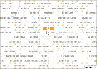 map of Höfen