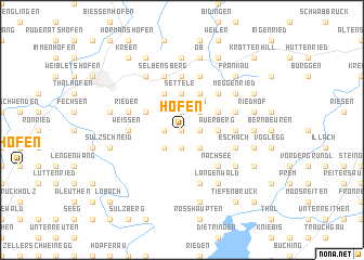 map of Hofen