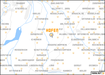 map of Höfen