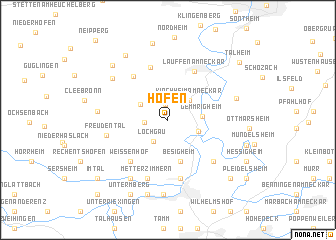 map of Hofen