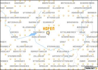 map of Hofen