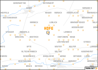 map of Höfe