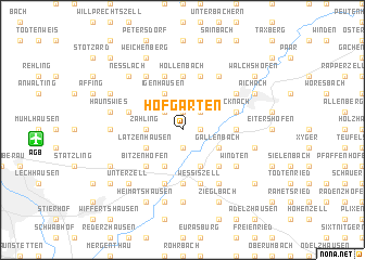 map of Hofgarten