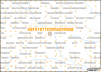 map of Hofstätten an der Raab