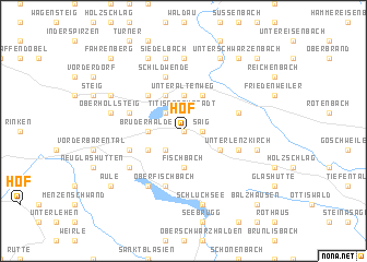 map of Hof