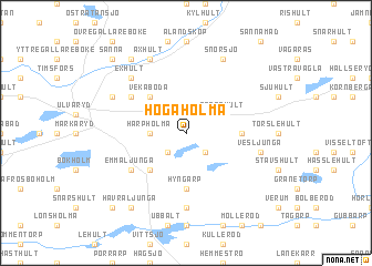 map of Högaholma