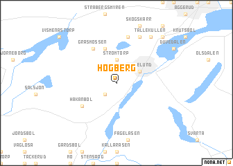 map of Högberg