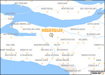 map of Hogendijk
