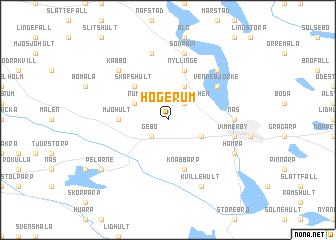 map of Högerum