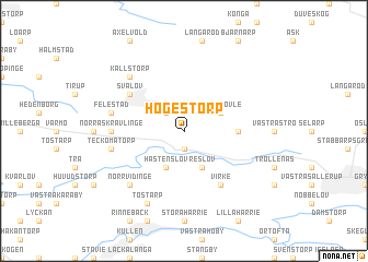 map of Högestorp