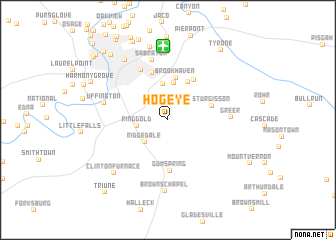 map of Hog Eye