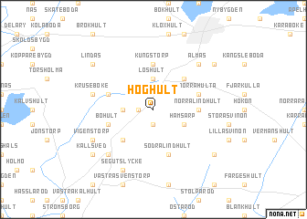 map of Höghult