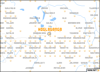 map of Hoglādānga