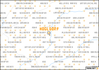 map of Högldorf