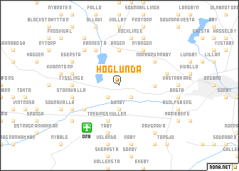 map of Höglunda