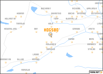 map of Högsbo