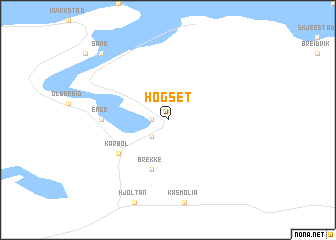 map of Høgset