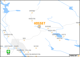 map of Høgset