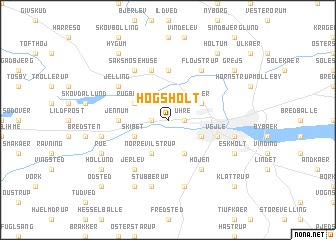 map of Høgsholt