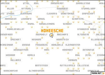 map of Hoheesche