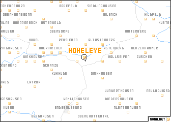 map of Hoheleye