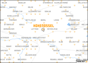 map of Hohenassel