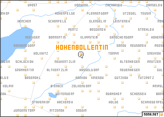 map of Hohenbollentin