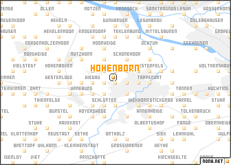 map of Hohenborn