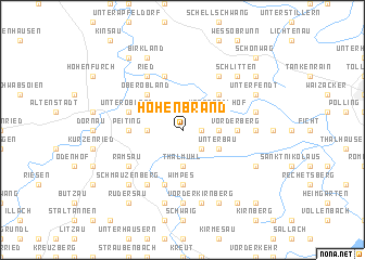 map of Hohenbrand