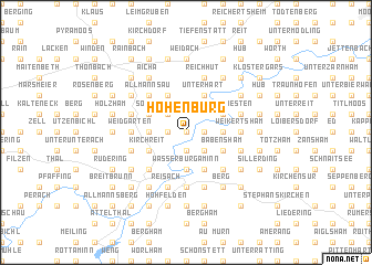 map of Hohenburg