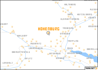 map of Hohenburg