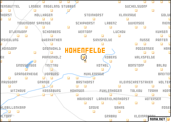 map of Hohenfelde