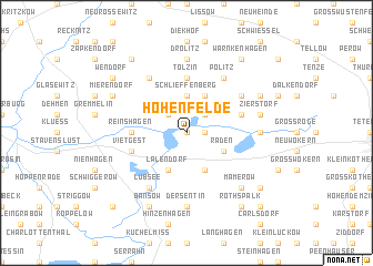 map of Hohenfelde