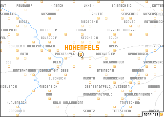 map of Hohenfels