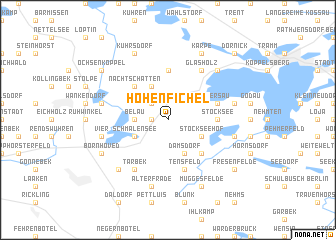 map of Hohenfichel
