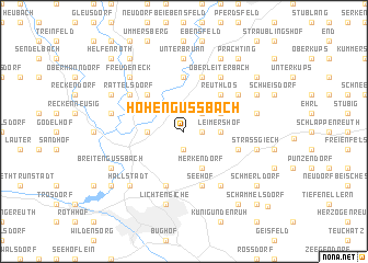 map of Hohengüßbach