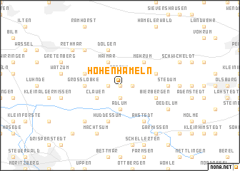 map of Hohenhameln
