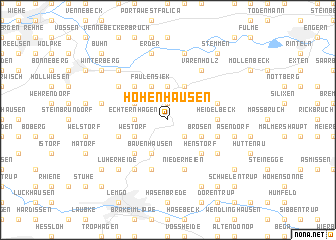 map of Hohenhausen