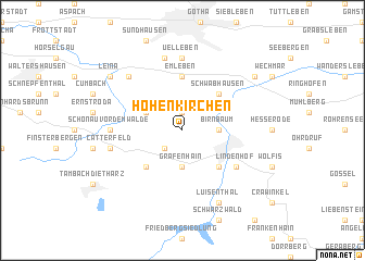 map of Hohenkirchen