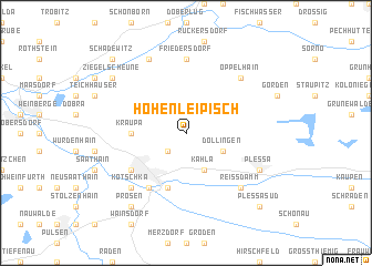 map of Hohenleipisch