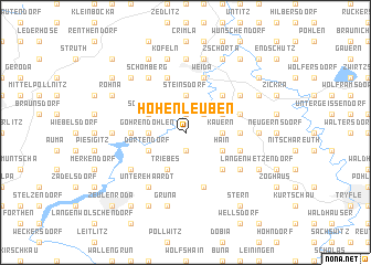 map of Hohenleuben