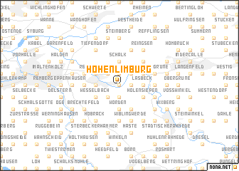 map of Hohenlimburg