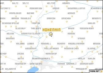 map of Hohenmin