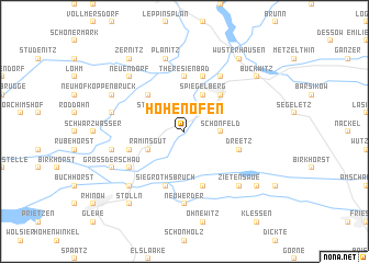 map of Hohenofen