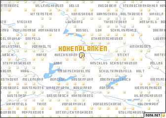 map of Hohenplanken