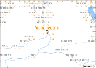 map of Hohenreuth