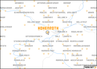 map of Hohenroth