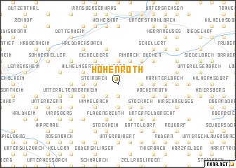 map of Hohenroth